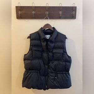 Patty Kim Black Duck Down Puffer Vest Size Large